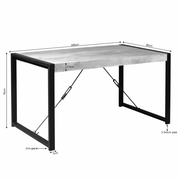 Boaz eetkamertafel 140/160cm - Afbeelding 4