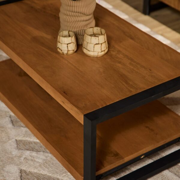 Boaz salontafel 110cm |  legplank - Afbeelding 2