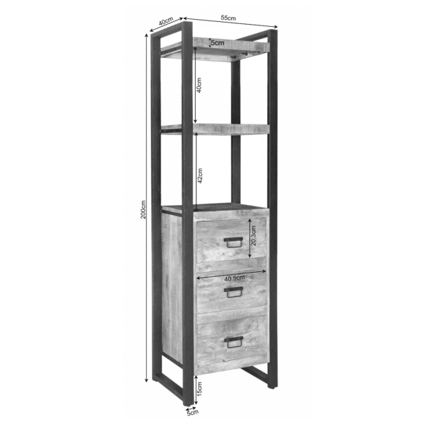 Boaz boekenkast 55 cm | lade - Afbeelding 5