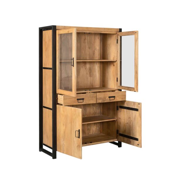 Boaz vitrinekast 115cm | glas - Afbeelding 4