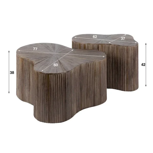 Maya bone | teak - Afbeelding 3