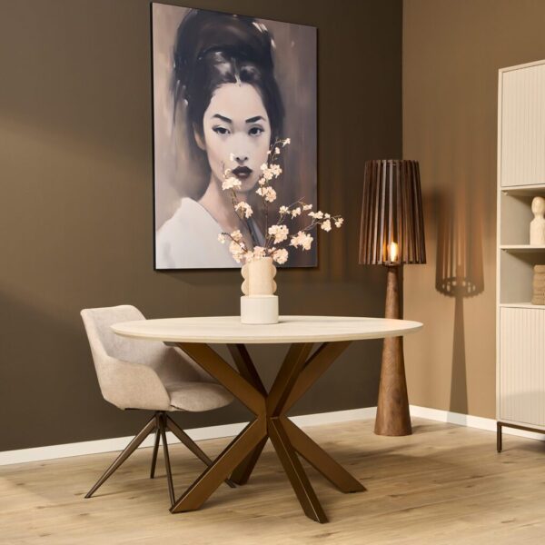 Madison eettafel rond | Sand 110/130/150Ø - Afbeelding 2