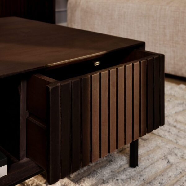 Madison salontafel bruin | vierkant - Afbeelding 2