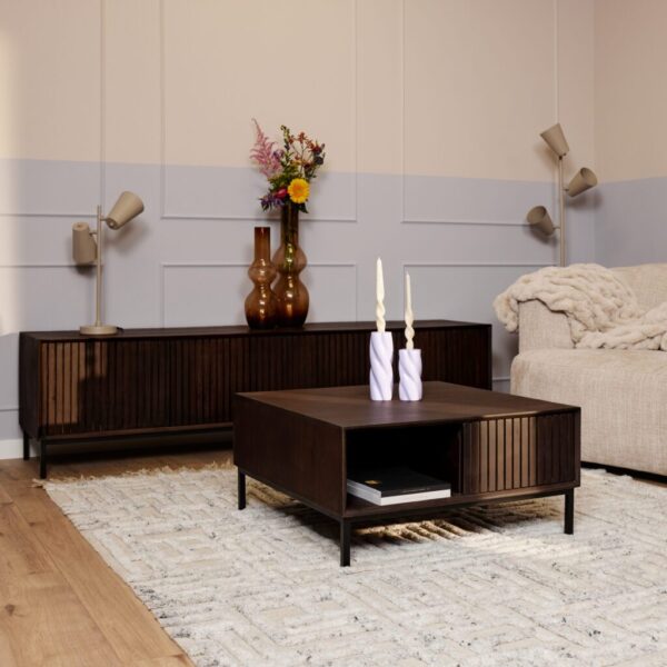 Madison salontafel bruin | vierkant