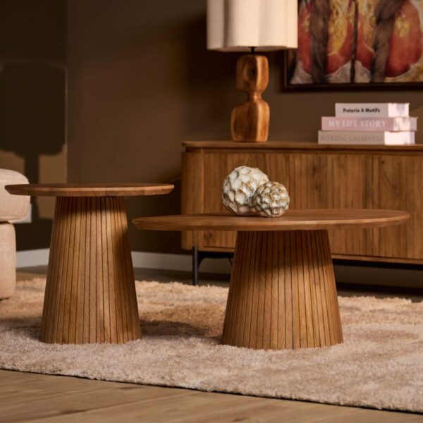 Solana salontafel rond 60Ø | naturel