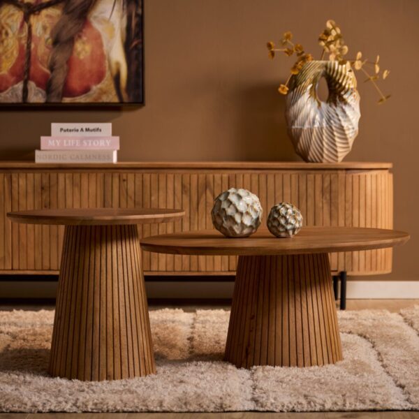 Solana salontafel rond 80Ø | natural