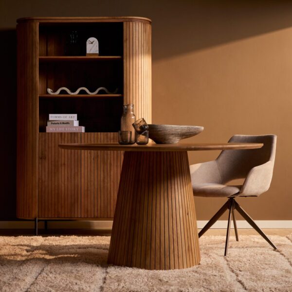 Solana eettafel rond | naturel