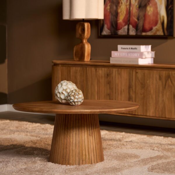 Solana salontafel rond 80Ø | natural