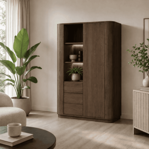 Traverne wandkast |1dr+3lades